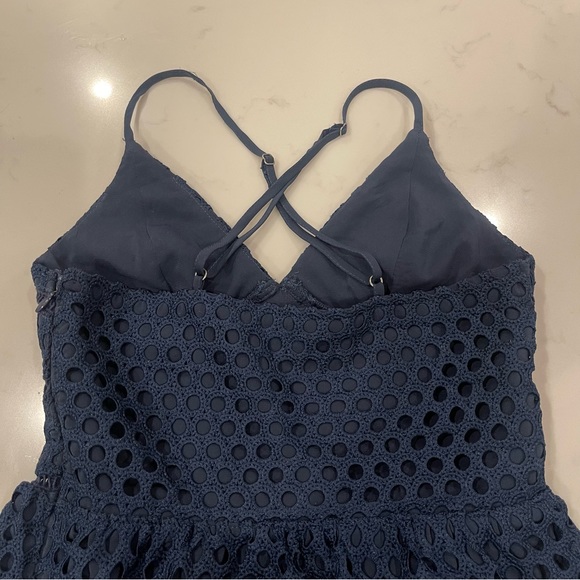 Abercrombie & Fitch Blue Eyelet Mini Dress - Picture 13 of 13